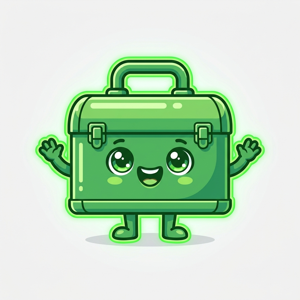 Cute toolbox character